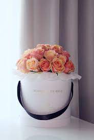 Blumenbox Flower Shop Decor Hat Box Flowers Box Roses