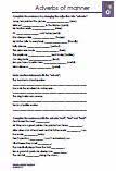 Carefully 2) you work so. Englisch Grammatik Adverbs Of Manner 6 Klasse Uebungsblaetter