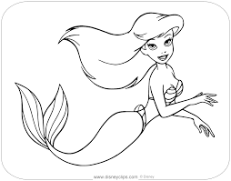 The little mermaid coloring pages. The Little Mermaid Coloring Pages 3 Disneyclips Com