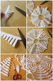 Coffee Filter Spider Webs Halloween Crafts Decorations Coffee Filter Crafts Halloween Crafts
