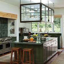 You should remove the glass doors when hanging glass kitchen cabinets to prevent accidental damage. Cool Hanging Glass Shelving Celebrity Kitchens Celebrity Houses Home