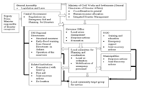 the flow chart in turkish disaster management system for