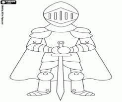 Colorea online con un juego para colorear de dibujos de cuentos y leyendas y podrás compartir y crear tu propia galería de dibujos online. Guerrero Medieval Con Armadura Para Colorear Pintar E Imprimir