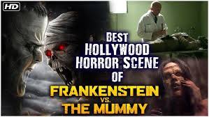 Frankenstein Vs The Mummy Horror Scene | Hollywood Hindi ...