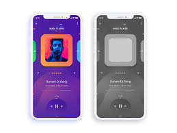 Iphonex Mockup White Music Player Design Music Players Mobile Design