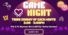 LGBTQ+ Rolla Game Night (ages 18+)