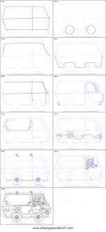 How To Draw The Mystery Machine From Scooby Doo Step By Step Printable Drawing Sheet To Print L Scooby Doo Scooby Doo Mystery Incorporated Scooby Doo Costumes