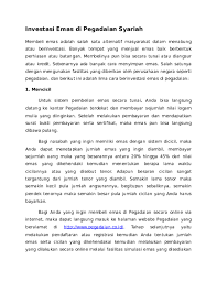 Yuk, ketahui persyaratan ambil pinjaman di pegadaian). Doc Investasi Emas Di Pegadaian Syariah Lia Estika S Academia Edu