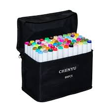 Chenyu 30406080pcs Color Markers Manga Drawing Markers Pen Alcohol Based Non Toxic Sketch Oily Twin Brush Pen Art Sup Brush Pen Art Coloring Markers Marker Pen