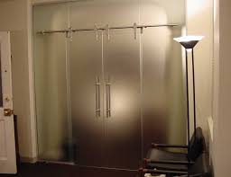Frosted glass barn doors are especially popular for their ability to allow light to pass through, but still provide adequate privacy. Sliding Glass Barn Doors Modern Double Glass Barn Doors