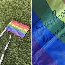 The rainbow flag is now considered to be lgbt+ inclusive, however, several groups within the gender and sexuality spectra have also flown. Jamie Vardy Writes Note To Lgbtq Fans After Breaking Rainbow Flag Outsports