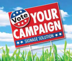 We print yard signs in different sizes: 8 Political Yard Signs Ideas