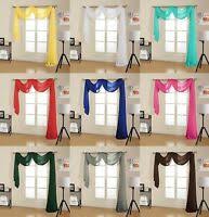 Purple scarf sheer voile window curtain drapes valance many sizes avilable. 1 Piece Hotel Quality Pure White Sheer Voile Window Scarf Valance 55 X 216 Ebay