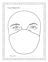 Diy Face Mask Designer Template Male Female Fun Drawing Etsy In 2020 Drawing Activities Drawing Face Expressions Cool Drawings