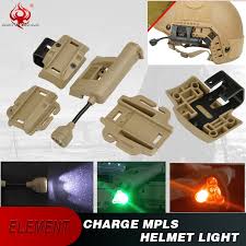 Airsoft Hunt Element Tactical Helmet Light Charge Mpls Lantern 4 Mode Green Red Ir Laser Helmet Lamp Helmet Flashlight Ne05006 Weapon Lights Aliexpress