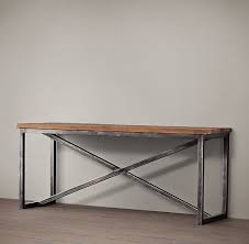 Aparador X Industrial Ferro Metal Madeira Console Console Table Aparador De Ferro Mobiliario Recuperado