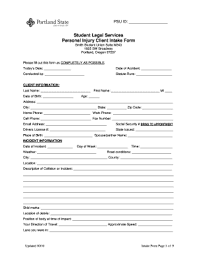 Specifically, legal client intake forms contain entry fields that a client will have to fill out. 23 Printable Family Law Client Intake Form Templates Fillable Samples In Pdf Word To Download Pdffiller