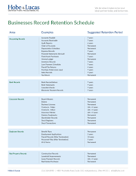 Financial Records Retention What Should You Keep Hobe