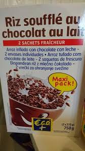 Riz soufflé in anderen sprachen: Riz Souffle Au Chocolat Au Lait E C O Points Ww