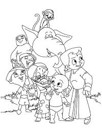 Printable coloring pages for kids. Chota Bheem Coloring Pages Clrg Cute766