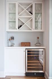 Because no plumbing work is involved,. Chic White Dry Bar Offers Built In Wine Storage Hgtv
