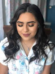 My client all ready for her competition