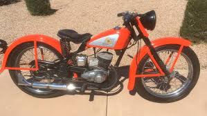 Image result for Orange Red 1957 Motorcycle