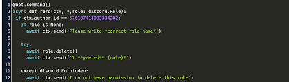 Of course, if you only have a few friends jumping on and off the server then roles aren't that important. Python Discord Bot Create Role Code Example
