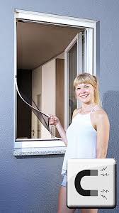 Schellenberg Magnetrahmen Fur Fenster Magnetisches Fliegengitter 120cm X 100cm Weiss Anthrazi Fliegengitter Fliegengitter Fur Fenster Fliegengitter Fur Turen
