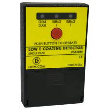 The energy manager for windows solar gain low e coating detector (for residential windows) model #ae4600 patented the products available from edtm, inc. Ae3600 Single Pane Low E Detector