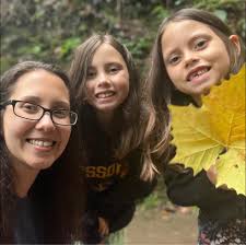 Celebrating my birthday with my grandkids! (And look who photobombed this  pic 🤣)