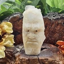 Natural Crystal Cluster Quartz Mineral Specimen Pure Hand-carved Tree Man.  Green Man, Jack-in-the-green,hollyman Metaphysical Reiki