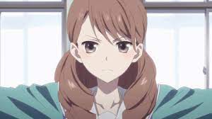 this is from the anime hanasaku iroha the girl in the gif is yuina wakura