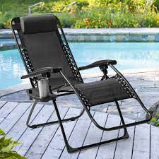 Mainstays Outdoor Zero Gravity Bungee Chair Black Frame And Sling 250lbs Seat Capacity Walmart Com Gravity Chair Outdoor Bungee Chair
