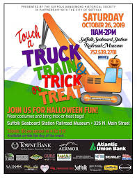 If Your Active Child Loves Trucks And Trains Don T Miss The Truck Train Trick Or Treat Event In Suffolk This Weekend Family Events Hampton Roads Family Fun