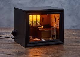 Model Maker Recreates Eerie Scenes In Miniature Within Shadow Boxes