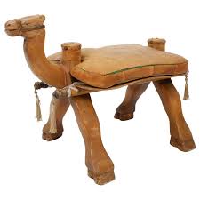 Vintage antique egyptian camel saddle carved wood foot stool ottoman. Camel Saddles 35 For Sale On 1stdibs