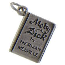 Sterling Silver, 14.8mm Width by 3.1mm Length by 16.8mm Height, Moby Dick  Book Charm. Quantity per Pack: 1 Piece.