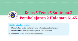 Maybe you would like to learn more about one of these? Kunci Jawaban Buku Tematik Tema 5 Kelas 5 Halaman 61 62 63 65 Koesrow