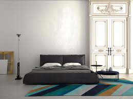 Tempat tidur rendah dan meja samping tempat tidur ukuran rendah untuk. Bedroom Stock Illustration Illustration Of Attractive 35474681