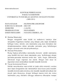 Maybe you would like to learn more about one of these? Doc Catatan Matematika Ekonomi Selvi Murniati Academia Edu
