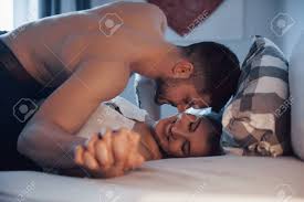 Two brunettes enjoying them selfs 8 min. True Passion Sexy Couple Lying On The Bed And Enjoying Themselves Stock Photo Picture And Royalty Free Image Image 135310210