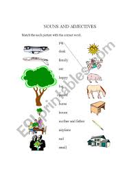 Maybe you would like to learn more about one of these? English Worksheets Nouns And Adjectives For Kids