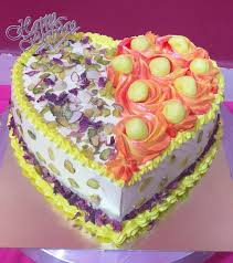 I like white cake mix for this cake since i do not like too much vanilla flavour for this indian style cake. Rasmalai Cake With Heart Shape Nita S Cakes N Choccolates Facebook