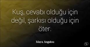 Ozlu Sozler Maya Angelou Sozleri Kus Cevabi Oldugu Icin Degil Sarkisi Oldugu Icin Oter Maya Angelou Ozlu Sozler Alintilar