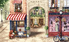 See more ideas about cross stitch, stitch, cross stitching. Embroidery Paris Street Download The Diagram For Free
