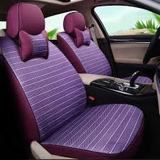 Full Coverage Car Seat Cover Set Line Fabric Ice Silk Seats Style For Audi A1 Interior Acces Car Interior Accessories Custom Car Seat Covers Custom Car Seats