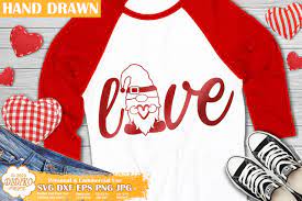 Gnome Love Svg Valentine Svg For Kids Gnomes Svg Didiko Designs