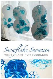 Easy Winter Snowman Art For Toddlers Toddler Art Crafts For 3 Year Olds Winter Crafts For Kids