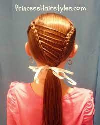 Princess Hairstyles Braided Stripe Overlay Ponytail Hairstyle Hair Styles Princess Hairstyles Homecoming Hairstyles Updos